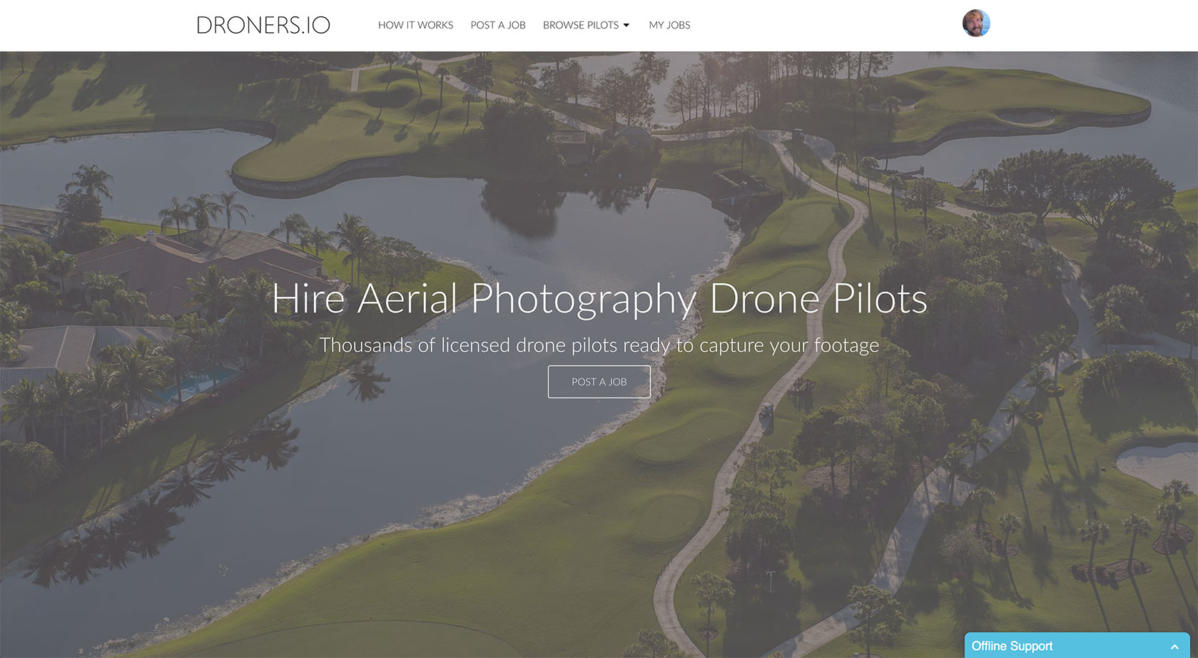 Droners.io - Professional Drone Pilot Marketplace